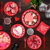 Galentines Day Party Decorations,Happy Galentines Day Plates and Cups Napkins