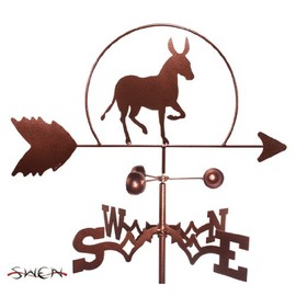SWEN Products Hand Made Donkey Mule Burro Side Mount Weathervane ~New~