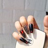 Chain Rose Handmade Nail Tips - Natural / 체인 로즈