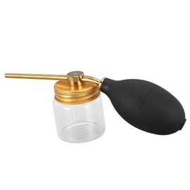 Masyrt Refillable Hair Powder Spray Bottle - Portable Pump Dispenser Applicator for Hair Building Fibers, Ideal for Home & Salon Use, Gold