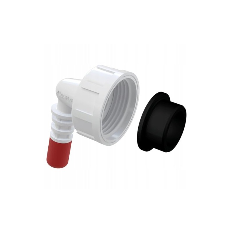 Washing Machine Short Elbow 1" Inch x 8/16mm Hose Connector