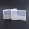 20 Slot Empty Storage Box for Nail Drills Transparent Acrylic
