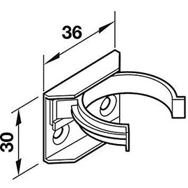 Kitchen Plinth Leg Clips & Brackets Kick Board Plastic FITS 30MM Diameter Leg x20