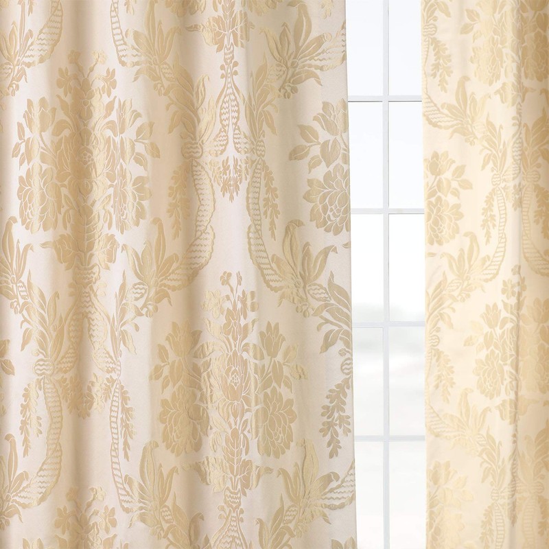 HPD Half Price Drapes Designer Damask Curtains for Room Decoration