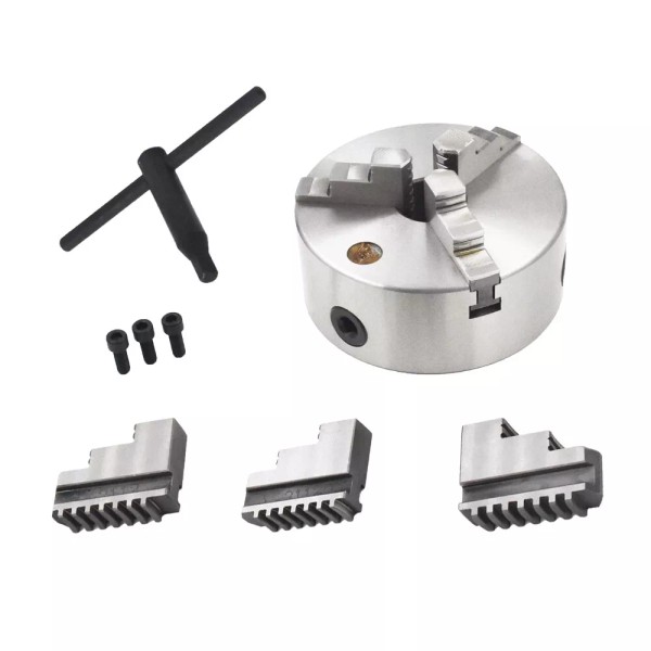 findmall K11-160 6" 3-Jaw Self-Centering Lathe Chuck Semi-steel Internal Jaw