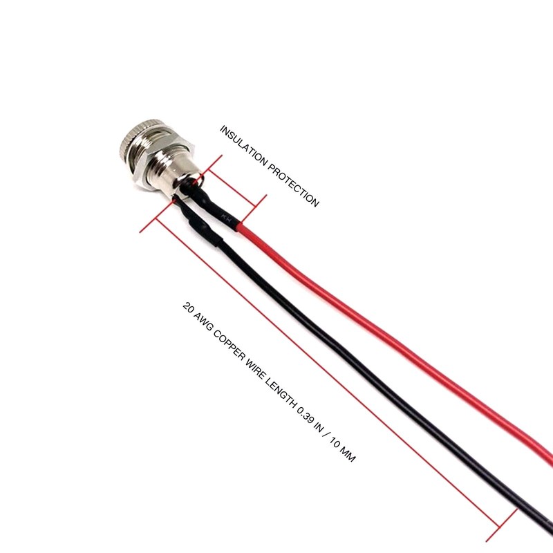 lkelyonewy Adaptador de conector hembra roscado de 5,5 x 2,1