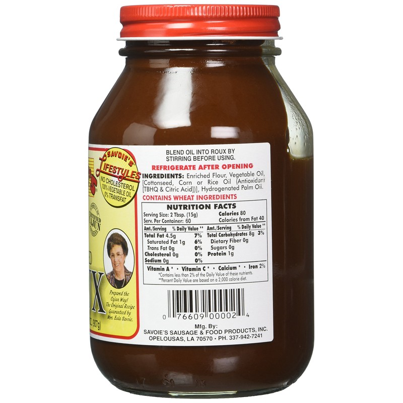 SAVOIE'S® Old Fashioned Dark Roux 32oz