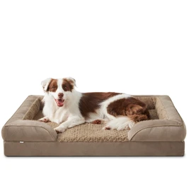 INVENHO Orthopedic Large Dog Bed, Washable Waterproof, Egg-Crate Foam Dog Couch Bed with Washable Removable Cover, Waterproof Lining and Nonskid Bottom