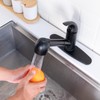 Matte Black Kitchen Faucet with Pull Out Sprayer, Small Single