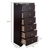 Giantex 6 Drawer Chest Wooden Dresser Clothes Organizer Bedroom, Hallway,