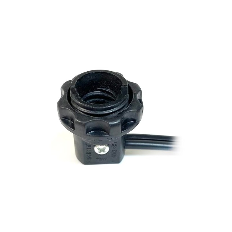 National Artcraft Heavy Duty 6' Black Lamp Cord Set with