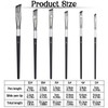6 Pcs Angular Paint Brushes Set Angled Paintbrushes Long Handle