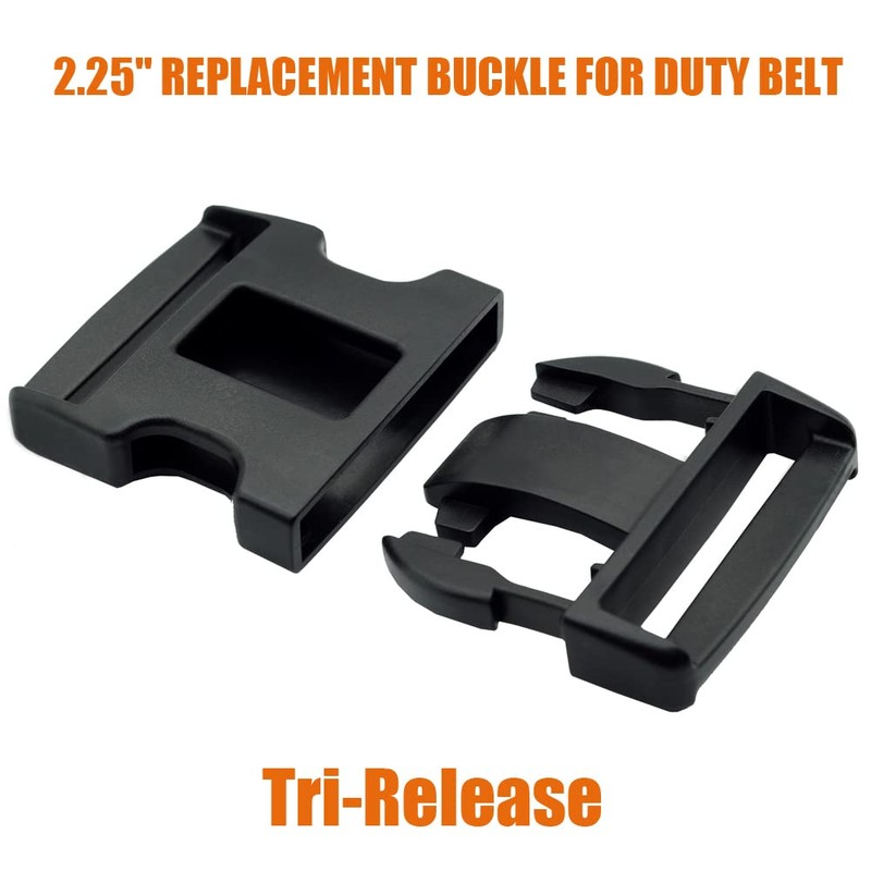 ROCOTACTICAL 2.25" Tri-Release Buckle Set, Plastic Duty Belt Buckle, Replacement