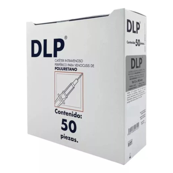 DL Catéter De Poliuretano Gris Calibre 16g X 48mm C/50