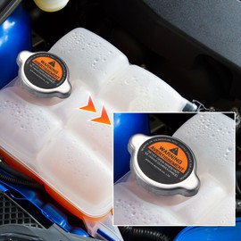 X AUTOHAUX Sealing Cap Radiator for Nissan for Infiniti for Mazda 21430-C992B Stainless Steel Silver Tone