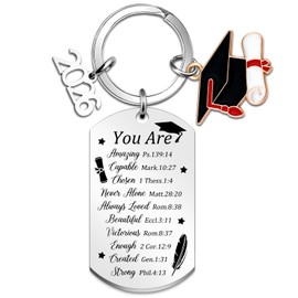 Yaxkvapu 2026 Graduation Gift Class of 2026 Keychain Inspirational Graduation Gifts for Her Him Grad Gifts for College Senior Graduates Women High School Masters Degree Phd Gift