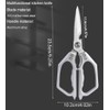 Premium Kitchen Scissors,Heavy-Duty Stainless Steel Kitchen Shears,Multi-Purpose Scissors with Serrated