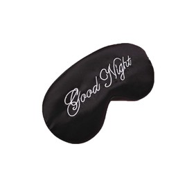 Sleeping Cover, Silk Soft Plush Adjustable Blindfold Elastic Strap Night Eyeshadow Travel Nap for Men and Women 1 Piece (Black)