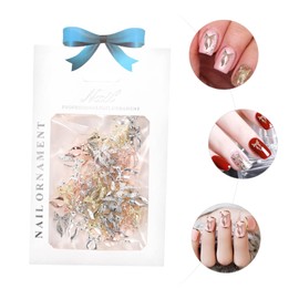 FOMIYES 1bag Metal Butterfly Jewelry Bag Nail Art Studs Decals Bowknot Manicure Supplies