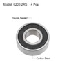 sourcing map 6202-2RS Deep Groove Ball Bearings Z2 15mm X