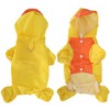 Dog Cute Raincoat Hooded Cloak Rain Jacket Cover Waterproof Polyester
