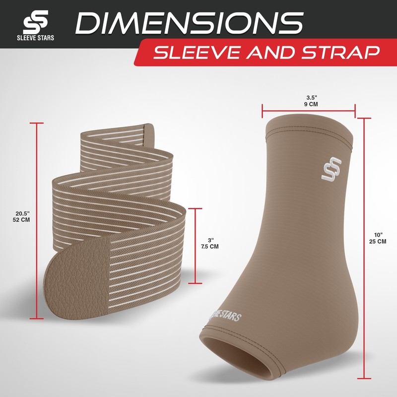 Sleeve Stars Ankle Brace - Plantar Fasciitis & Achilles Tendon