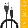 Vanjua USB to DC 5V Power Cord, Universal DC 5.5x2.1mm