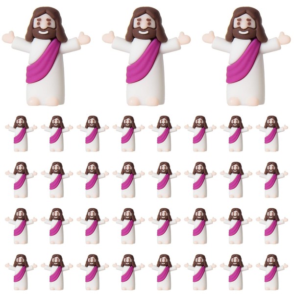 ARCHCRTC 50 Pcs Little Jesus Figurine Mini Tiny Jesus Figures