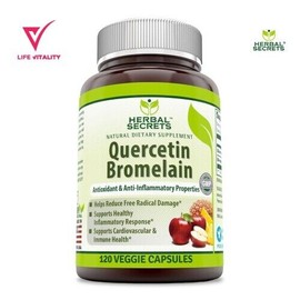 Herbal Secrets Quercetin Bromelain 2000 mg 120 VeggieCaps Antioxidant Properties