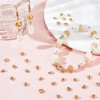 Beebeecraft 1 Box of 300 Bead Clasps, 18 Carat Gold-Plated,