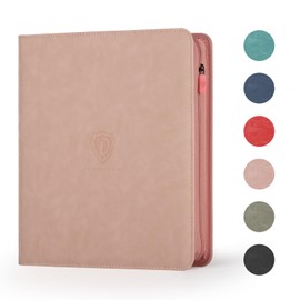 Deoyibu Trading Card Binder with Zip,12 Pockets Card Binder,720 Double Sided Pocket Card Collection Binder,Card Album Card Folder for MTG,TCG,Sports Cards,Game Cards,Pink