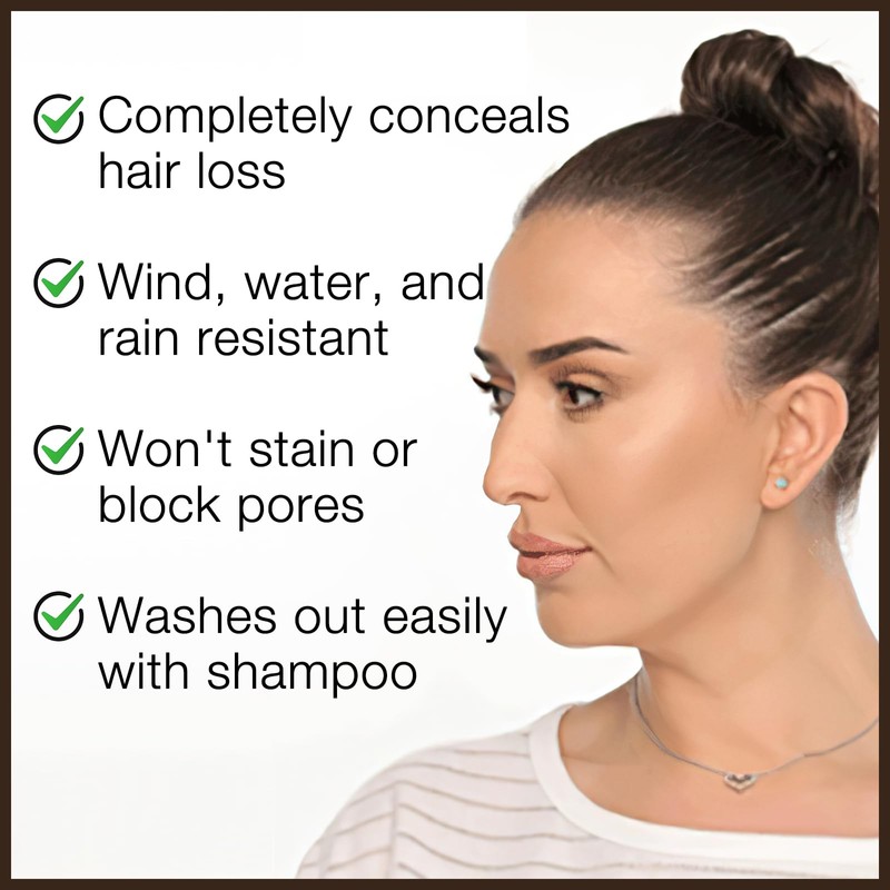 MIELIKKI Hairline Powder: Instant Hair Loss Concealer, Root Touch Up,