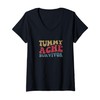 Womens Tummy Ache Survivor V-Neck T-Shirt