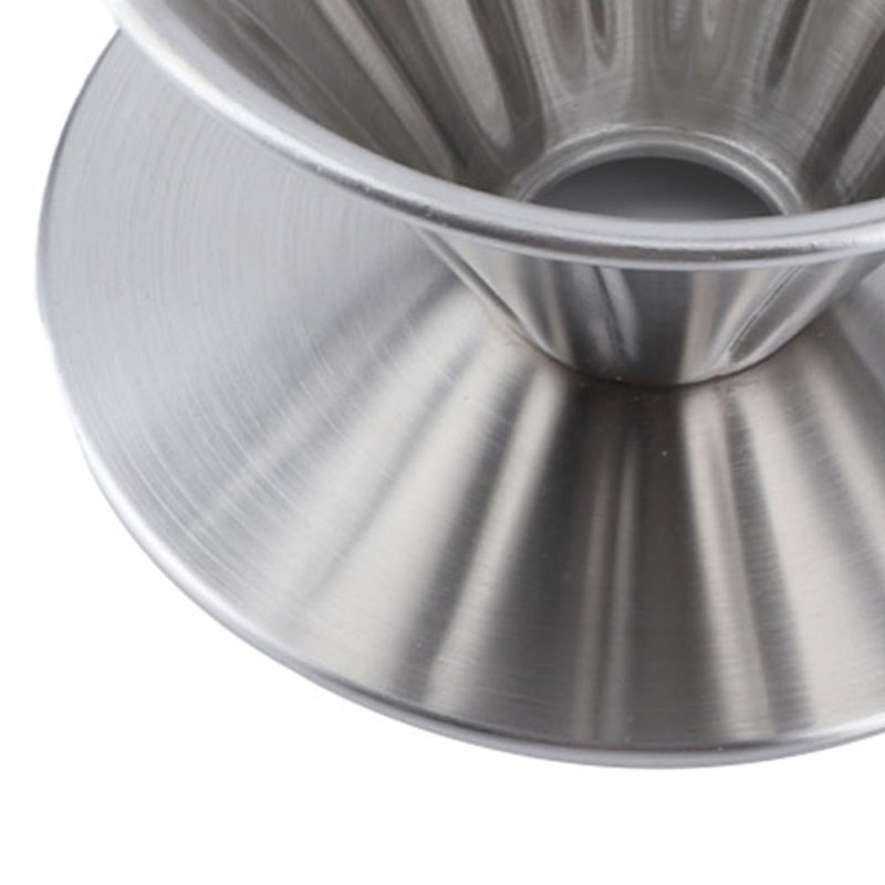 Stainless Steel Pour Over Coffee Dripper Cone Filter Cup Stand
