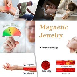 Vicmag Copper Magnetic Bracelet for Women Men 3500 Gauss Magnets Brazaletes 100% Solid Pure Copper Jewellery Cuff Bangle (Adjustable Size Ring with Gift Box, Copper Flower), Metal