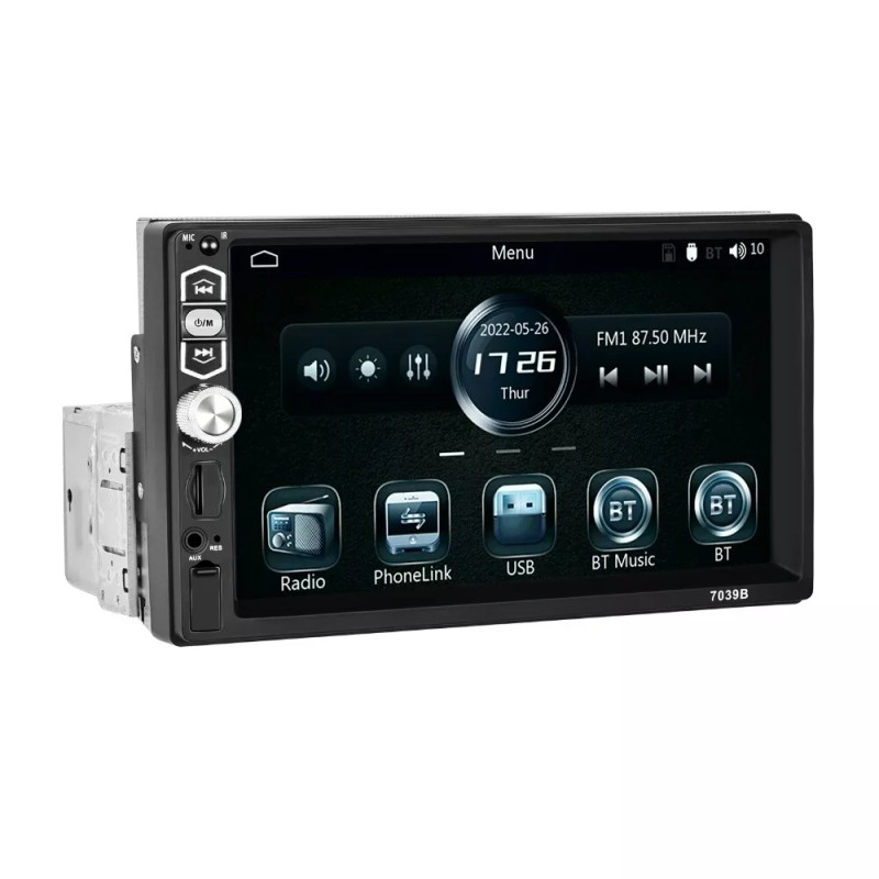 Navitroey Single 1Din 7" Touch Screen Stereo Bluetooth Radio Car