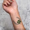 Azeeda 4 x 'Glückshufeisen und vierblättriges Kleeblatt' Temporäre Tattoos -