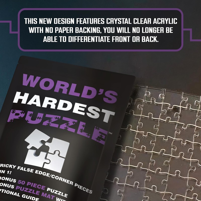 World's Hardest Puzzle ® - Clear Impossible Puzzle for Adults