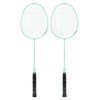2PCS Badminton Rackets Set Lightweight Glass Carbon Alloy Badminton Racquets