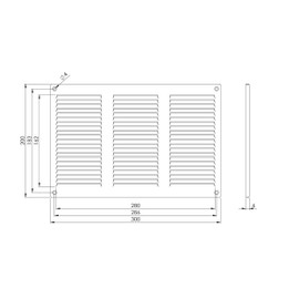 LIRAST 10x6 Vent Cover with Built-in Screen - Black Return Air Grille for Wall or Ceiling - Rectangular Metal HVAC Ventilation Register - Outer Dimensions: 11.81" W x 7.87" H