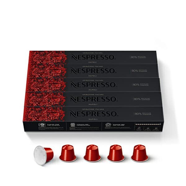 Nespresso RO-E05K15 Ispirazione Napoli 5-Piece Set (50 Cups) Original Exclusive