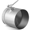 Therwen Backdraft Damper Duct Manual Volume Damper with Sleeve Galvanized