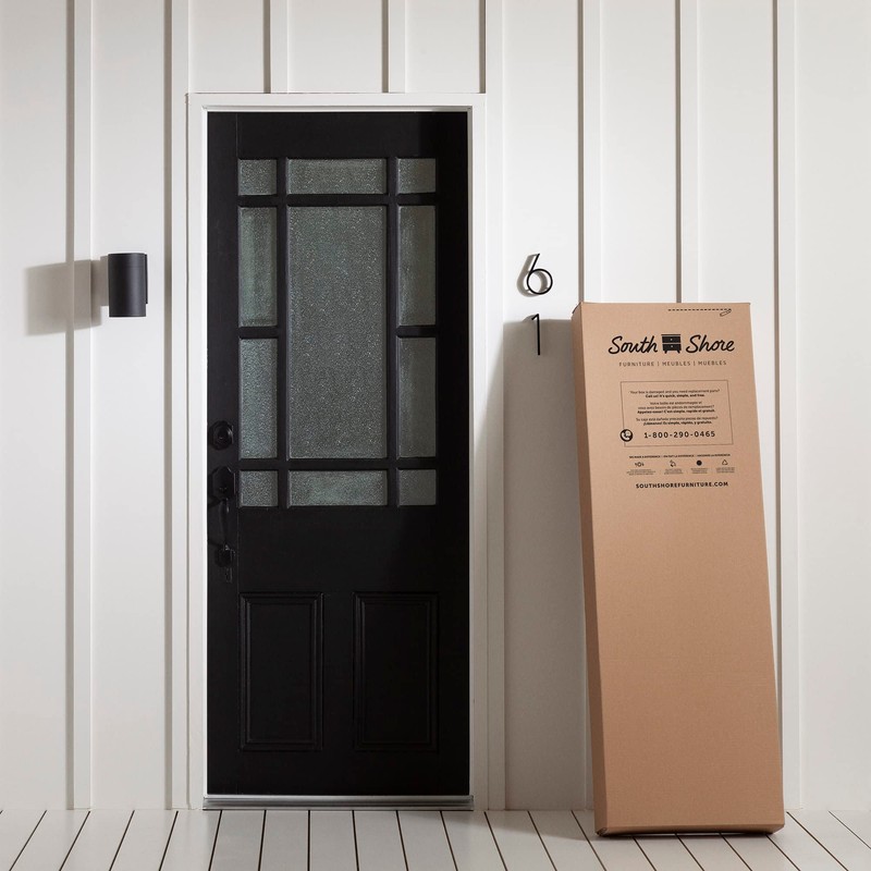 South Shore Axess 4-Shelf Bookcase, Standard, Pure White