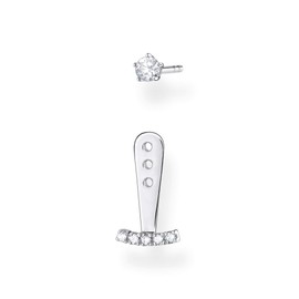 Thomas Sabo Women Single Stud Earring White Stones 925 Sterling Silver