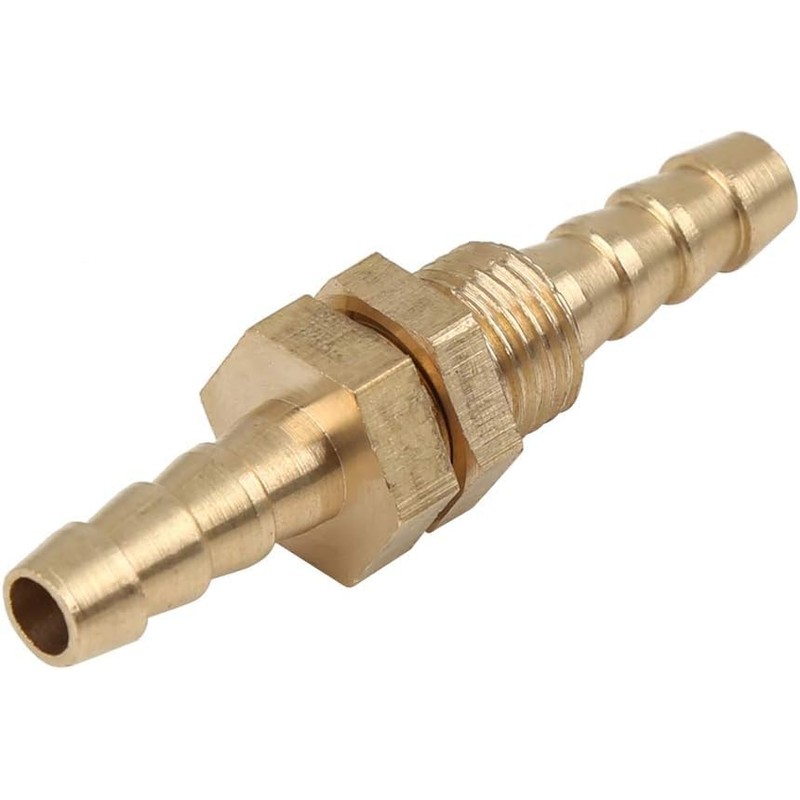 6mm Brass Hose Barb Fitting Connector Coupler for Joiner Air