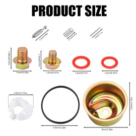 Carburetor Kit for Most Carburetor Bowl Chamber Float Pin Gasket Seal Needle Carburetor Repair and Rebuild Accessories and Parts Electric Start Kit for GX240 GX270 GX340 GX390 and More