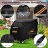 Upgraded Mobility Scooter Storage Cover,SRIMMIT Heavy Duty 420D Oxford Fabric