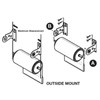UFURMATE Roller Shades Bracket, 2 Sets Metal Roller Window Shade