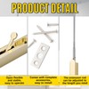 Blulu 2 Pcs 18 Inch Extended Flip Lever Flush Bolt