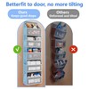 BOYUZHE Over the Door Organizer with 5 Front Pockets and